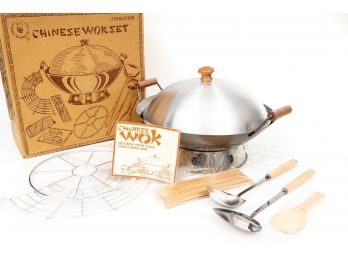 Traditional Rolled Steel Chinese Wok Set