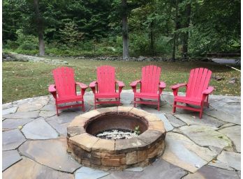 Set Of Four Outdoor Adirondack Chairs