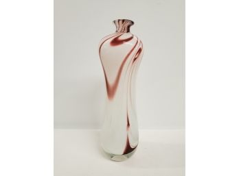 Robert Deeble Opalescent Art Glass Vase - Beautiful Colors!
