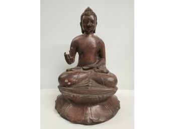 Vintage Cast Metal Buddha Statue