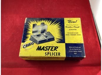 Vintage Craig Master Splicer In Original Box Made In Plainville, CT Good Overall Condition