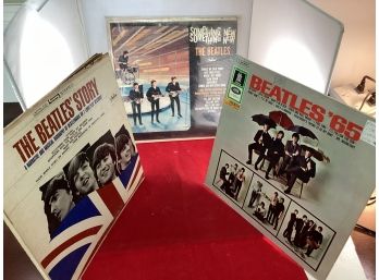 Vintage Lot Of 3 The Beatles Record Covers No Records See Pictures