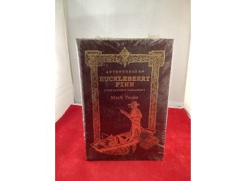 New Leather Bound Adventures Of Huckleberry Finn (tom Sawyer's Companion) Mark Twain Gold Page Edges New