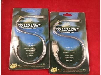 2 USB LED Lights For Notebook & PC New In Package