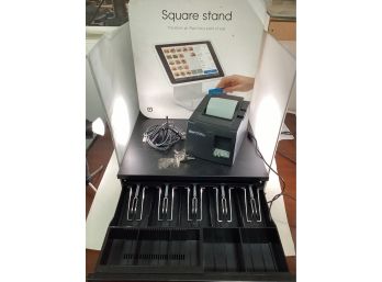 Very Complete Register Setup By Square Automatic Cash Draw, Receipt Printer, Square Stand IPad Air Lightning