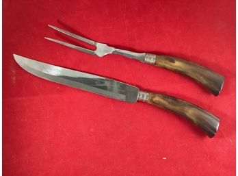 Vintage Westall Richardson Carving Set With Bakelite Handles Good Overall Condition Knife And Fork