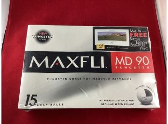 Brand New 15 Pack Maxfli Md 90 Tungsten Golf Balls