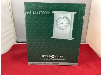 Brand New In The Box Howard Miller 645-643 Cooper Table Mantel Clock