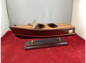 10 Vintage Wood Chris Craft Boat Model With The Vintage Price Sticker Dust Adds Character