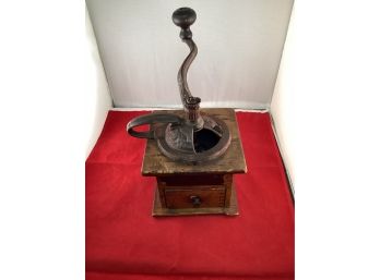 Antique American King Coffee Mill No 630 Wood Coffee Mill Grinder Amazing Patina On This Piece Turns Freely