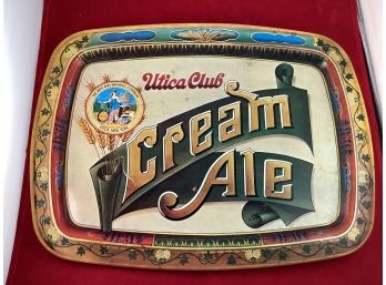 Vintage The West End Brewing Company Utica, NY Utica Club Cream Ale Tin Tray See Pictures