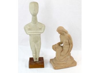 Two Sculptures Of Women