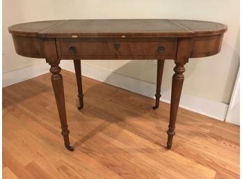 Vintage Old Colony Furniture Company Leather Top Hall Desk