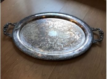 Large Vintage Silverplate Platter