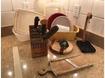 Wustof Knife Block And Kitchen Items