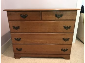 Vintage Templeton Furniture Hard Rock Maple Chest Of Drawers