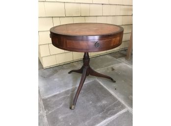 Spider Leg Leather Top Library Table