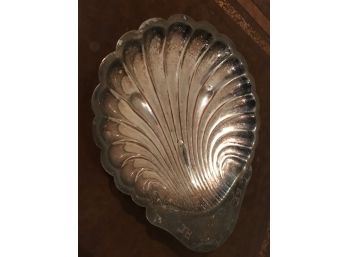 Vintage S.F.R.C. Seashell Form Silverplate Candy Dish