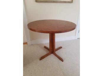 Mid Century Oak Pedestal Table