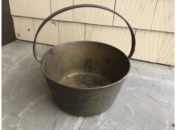 Antique Brass Handled Pot
