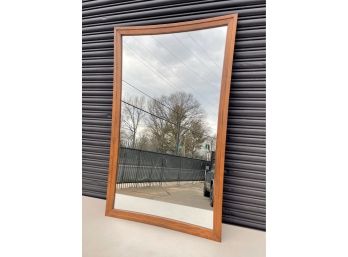 Mid Century Broyhill Sculptra Walnut Frame Wall Mirror