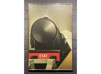 Vintage Pierre-Fix Masseau Exactitude-Etat Lithograph Poster