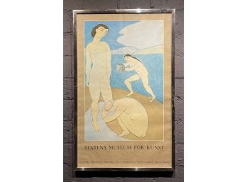 Vintage Henri Matisse Le Luxe II Statens Museum For Kunst Exhibition Poster