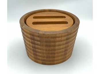 Amazing Vintage Teak Ice Bucket By Scan Look