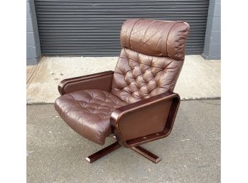 Vintage Vatne Mobler Reclining Lounge Chair Made In Norway