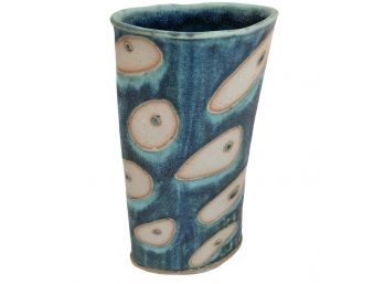 Signed Studio Pottery Vase 8.5'