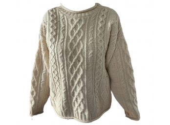 Vintage Irish Wool Sweater By Inis Crafts