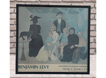 1975 Double Signed Benjamin Levy Gallery Poster 36' X 20'