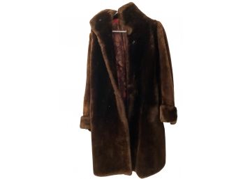Woman Faux Fur Coat Size Large
