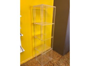 Lucite Cube Stand
