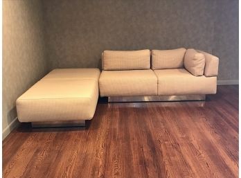 Double Ottoman And Left Corner Couch
