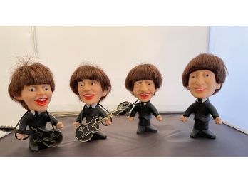Beatles Vintage 1964 Set Of 4 Remco Figurines Dolls