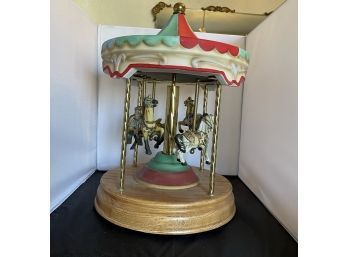 Willits Rotating Musical Carousel Memories Americana Collection 1985 Vintage