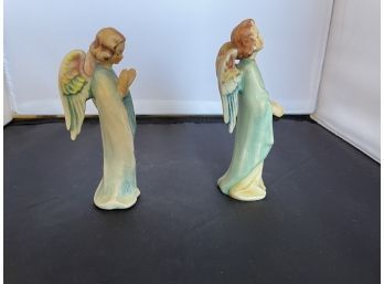 Hummel Set Of 2 Goebel Sacrart Angel Figurines Vintage 1957
