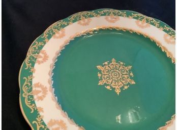 Plate Green Royal Standard Pattern Fine Bone China Made In England