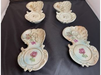 Arnart Creation Japanese Original Porcelain Floral Ring Dishes (Set Of 4)
