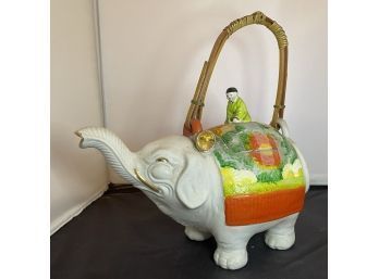 Elephant Teapot Banko Ware Antique Japanese Kyusu Elephant Of God Circa 1920