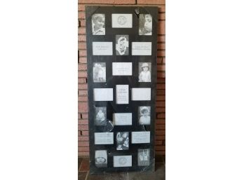 Large Collage Collection Black Photo Frame For 21 Pictures.