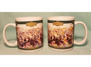 Currier & Ives Central Park Winter 1862 Coffee/Tea Mug Vintage HH Cup