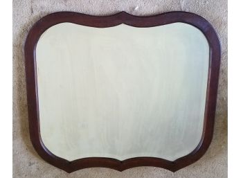 Antique Mirror  Large 35' X 32' Solid  Wood Frame