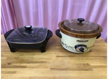 Rival Crock Pot And Presto Electric Fryer
