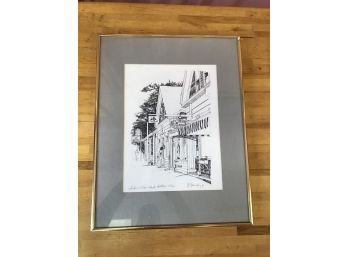 Signed Artist Print, Charleston Street Scene