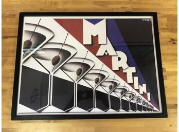 Retro Martini Framed Print