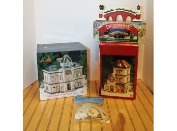 Christmas Village Porcelain Houses & Accessories