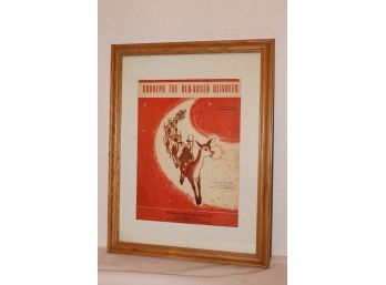 Framed Rudolph The Red-Nosed Reindeer  Gene Autry St. Nicholas Music