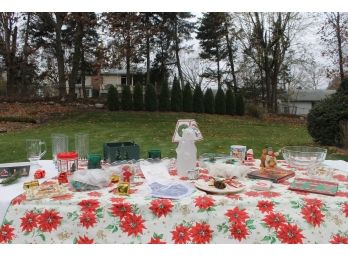 Holiday Decor Includes Diffuser, Dept. 56 Candle Holders,  Glassware & Lots More